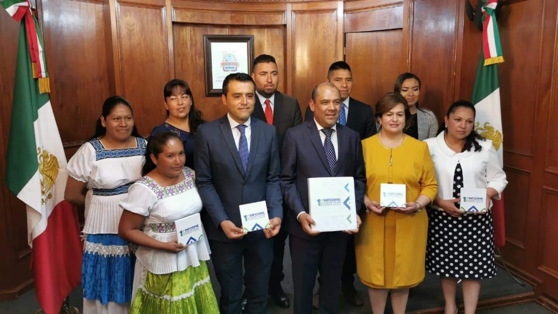 En sesión solemne de Cabildo se desarrolló este primer informe. Foto Cortesía.